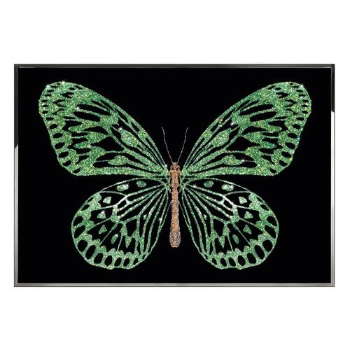 Painting Visionnaire Green Butterfly