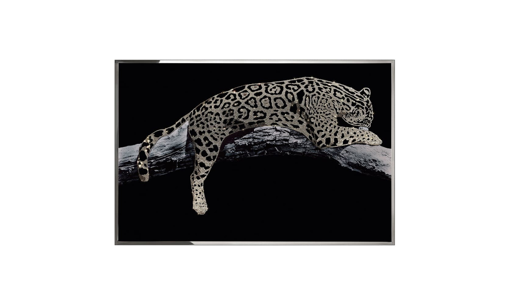 Painting Visionnaire Leopardo Oro