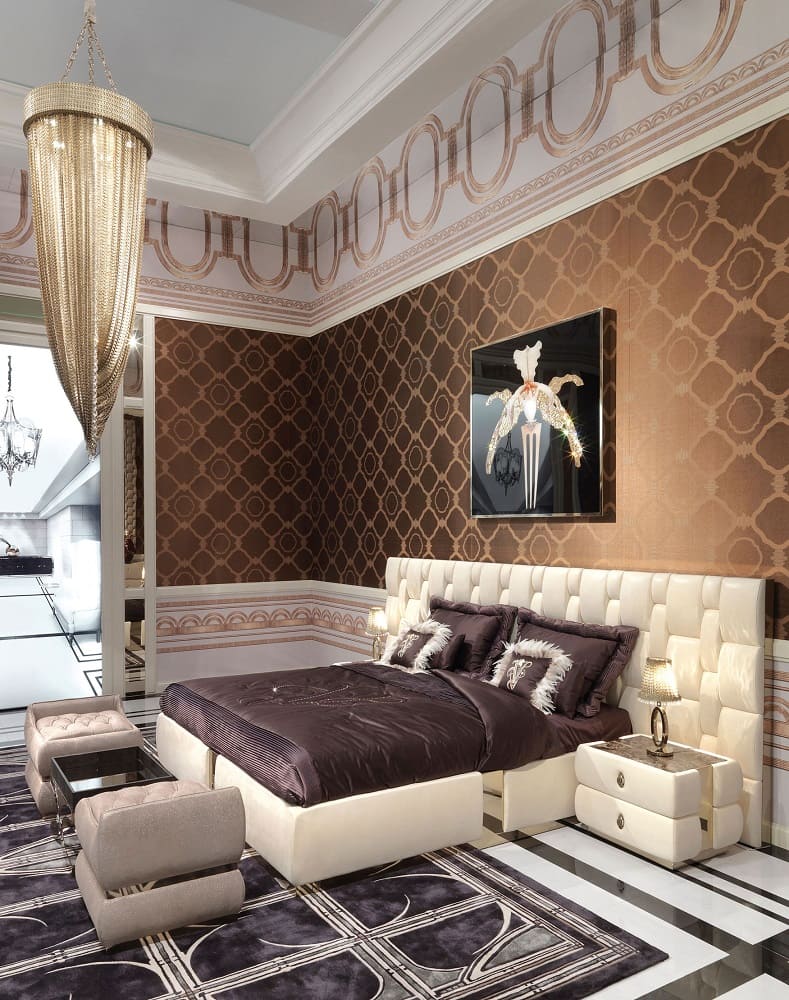 Painting Visionnaire Orchidea Lalique в интерьере