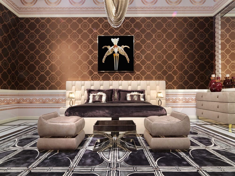 Painting Visionnaire Orchidea Lalique в интерьере
