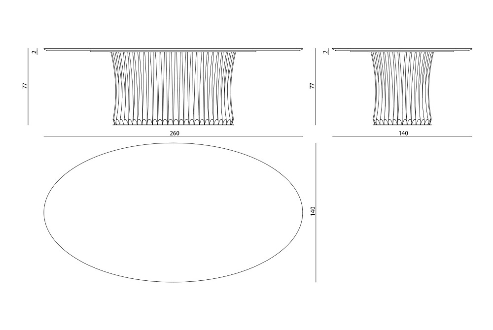 Outdoor table Visionnaire Panarea в интерьере