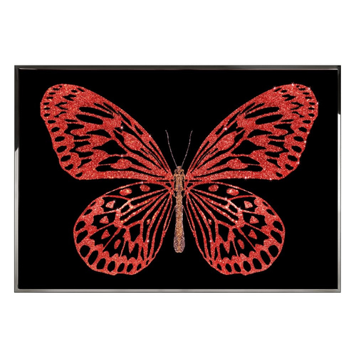 Painting Visionnaire Red Butterfly