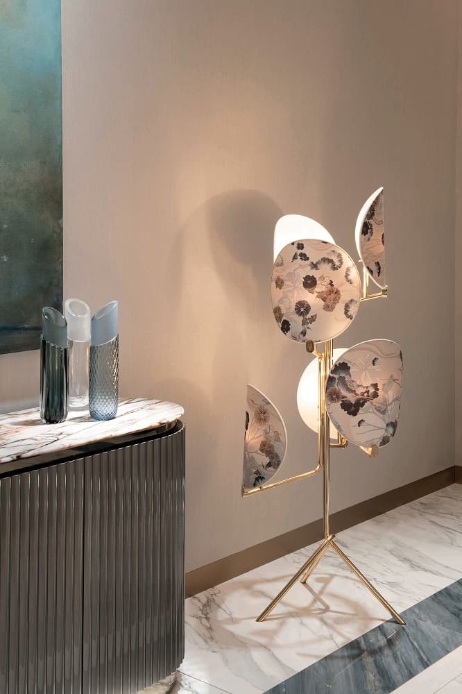 Floor lamp Visionnaire Akira 6 ламп в интерьере