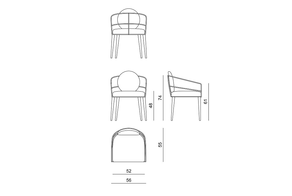 Outdoor chair Visionnaire Aminta в интерьере
