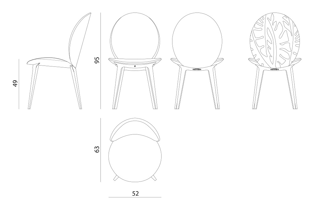 Outdoor chair Visionnaire Astrid в интерьере