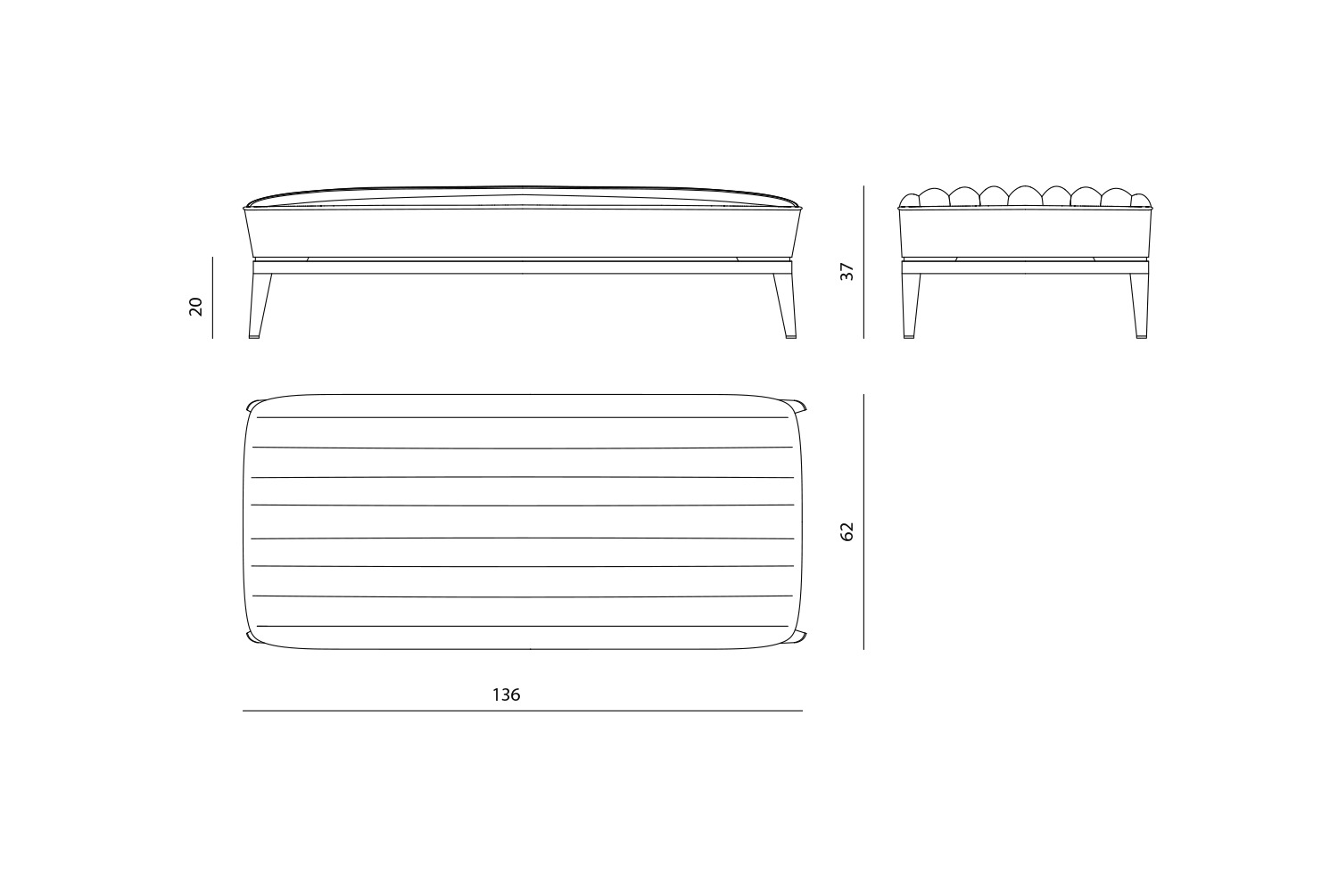 Bench Visionnaire Blondie в интерьере