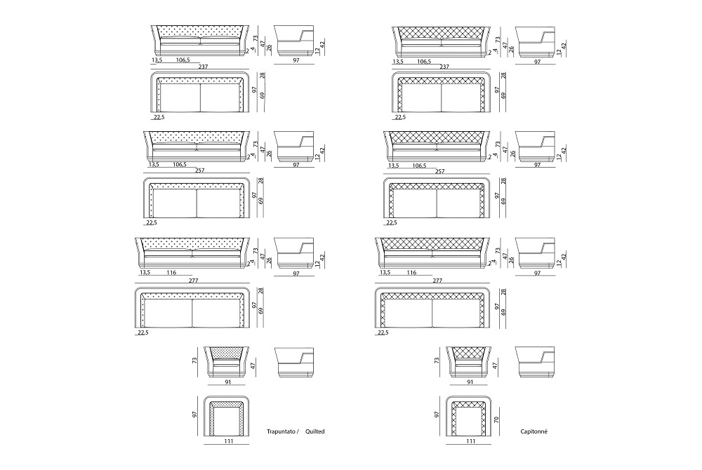 Sofa Visionnaire Berry Capitonne в интерьере