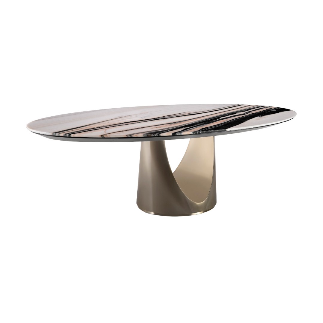 Dining table Visionnaire Cameron Steel в интерьере