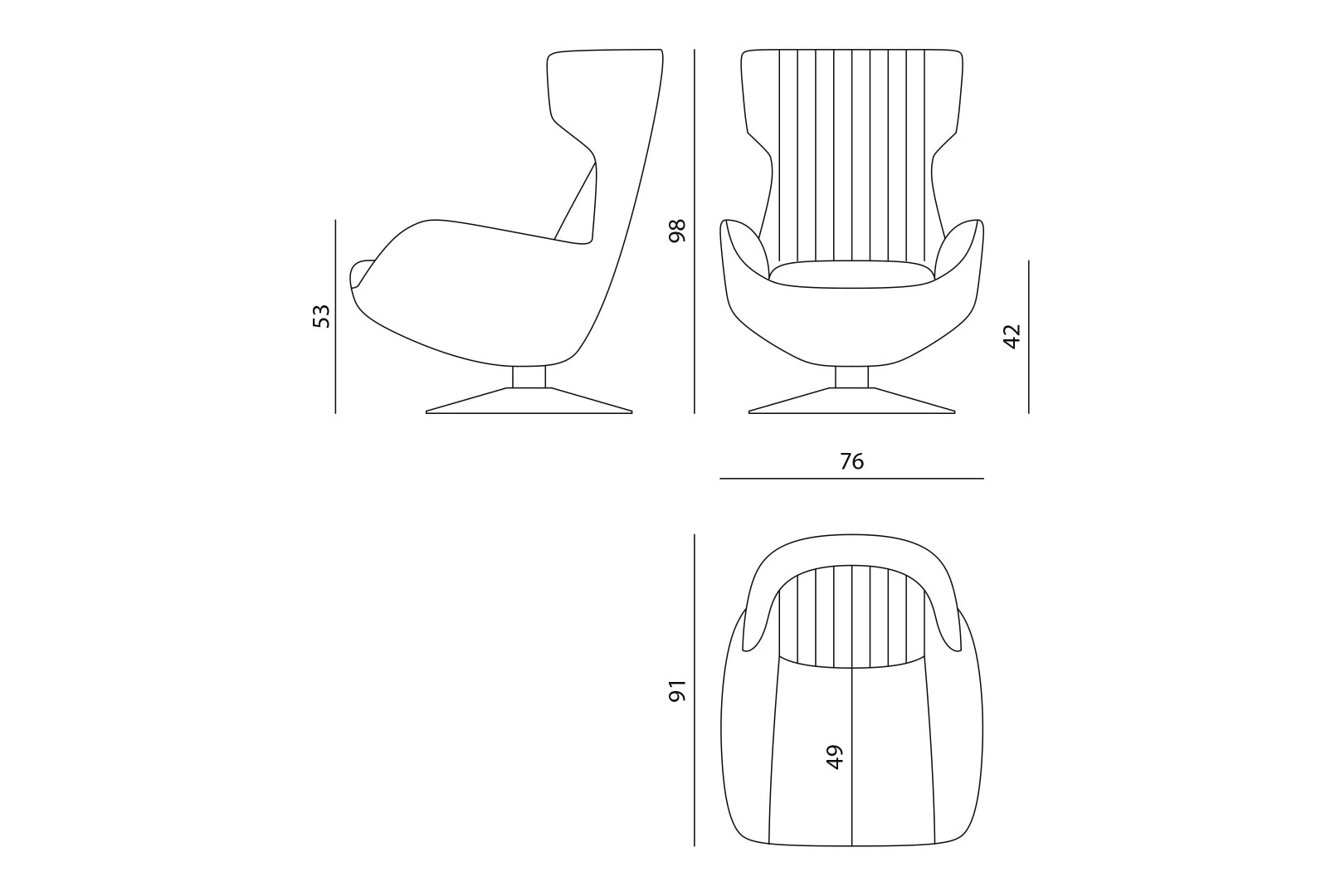Armchair Visionnaire Cheyney в интерьере