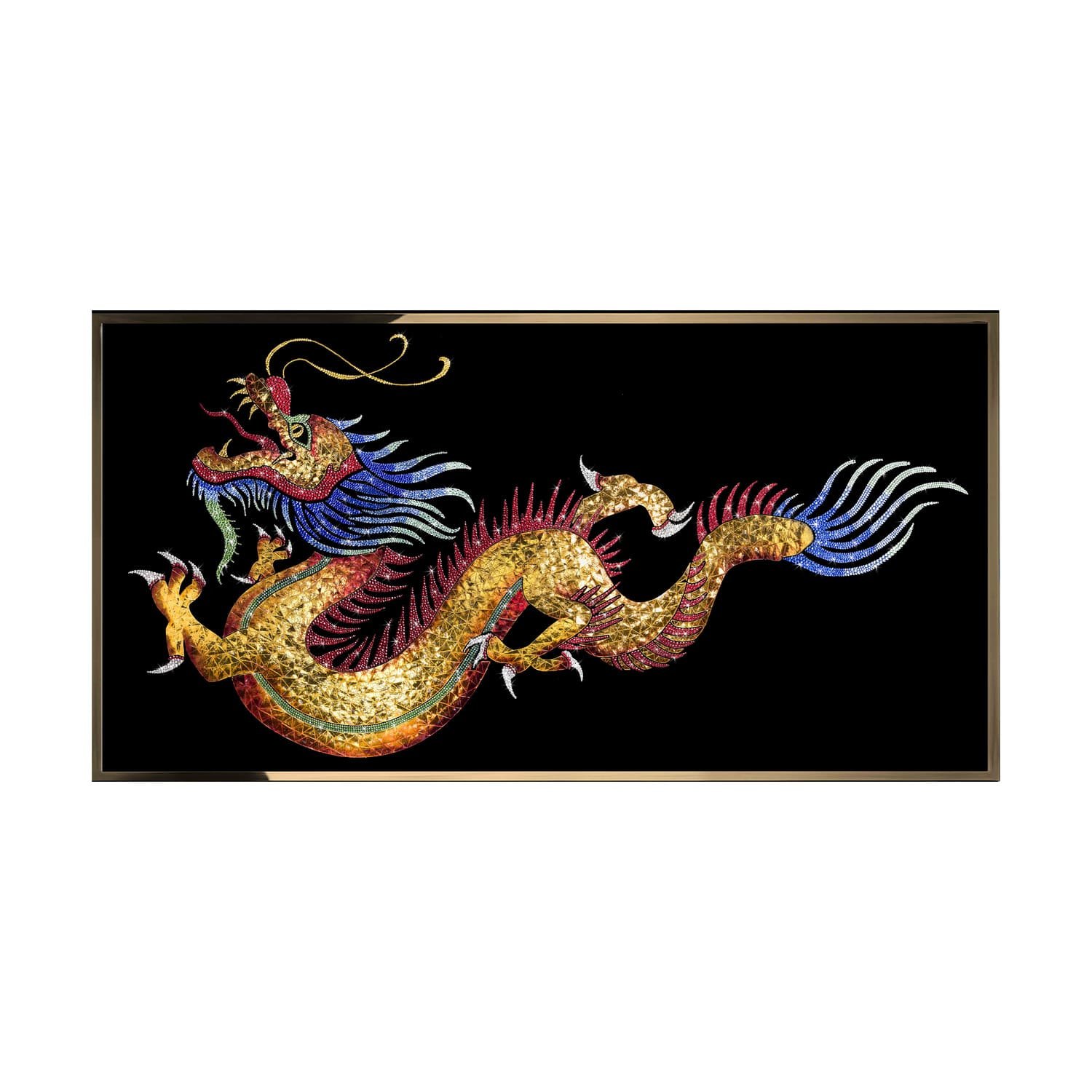 Painting Visionnaire Chinese Dragon в интерьере