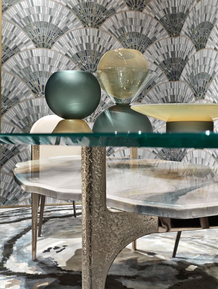 Set of vases Visionnaire Equilibri Cipria в интерьере