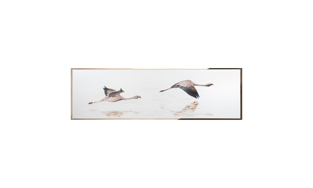 Painting Visionnaire Fenicotteri in Volo