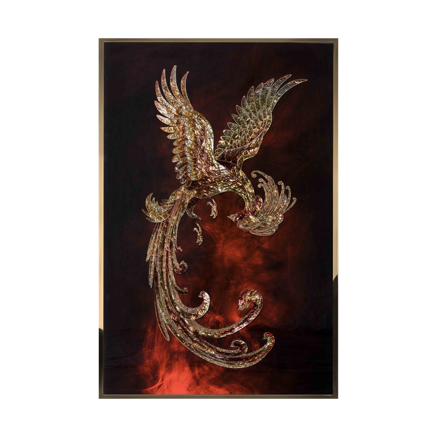 Painting Visionnaire Firebird в интерьере