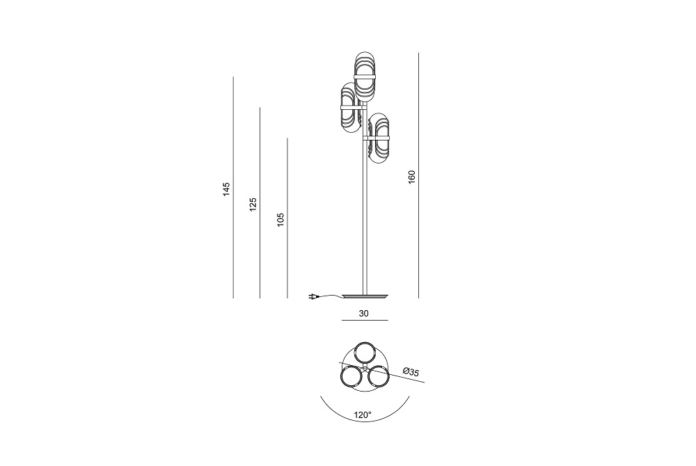 Floor lamp Visionnaire Floro в интерьере