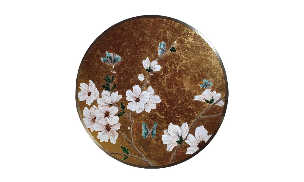 Painting Visionnaire Golden Butterflies