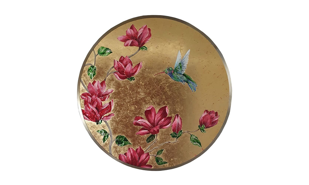 Painting Visionnaire Golden Colibri