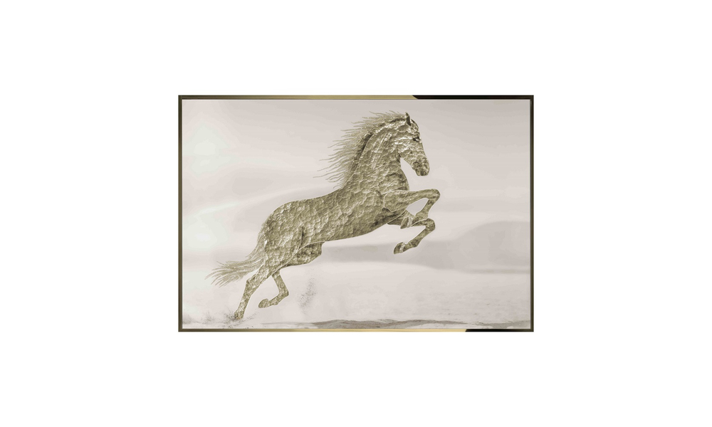 Painting Visionnaire Golden Horse