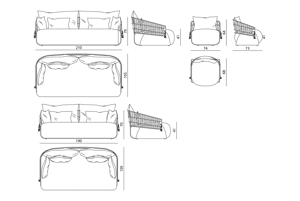 Outdoor sofa Visionnaire Kathryn в интерьере
