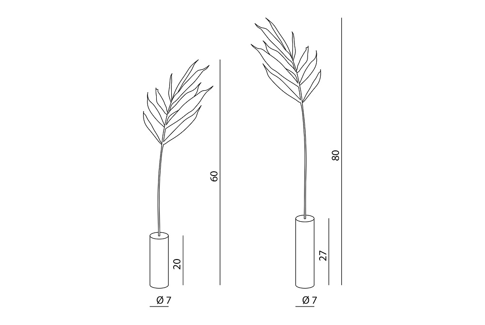 Statuette Visionnaire Kentia Palm в интерьере