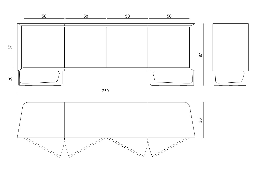 Sideboard Visionnaire Nadir в интерьере