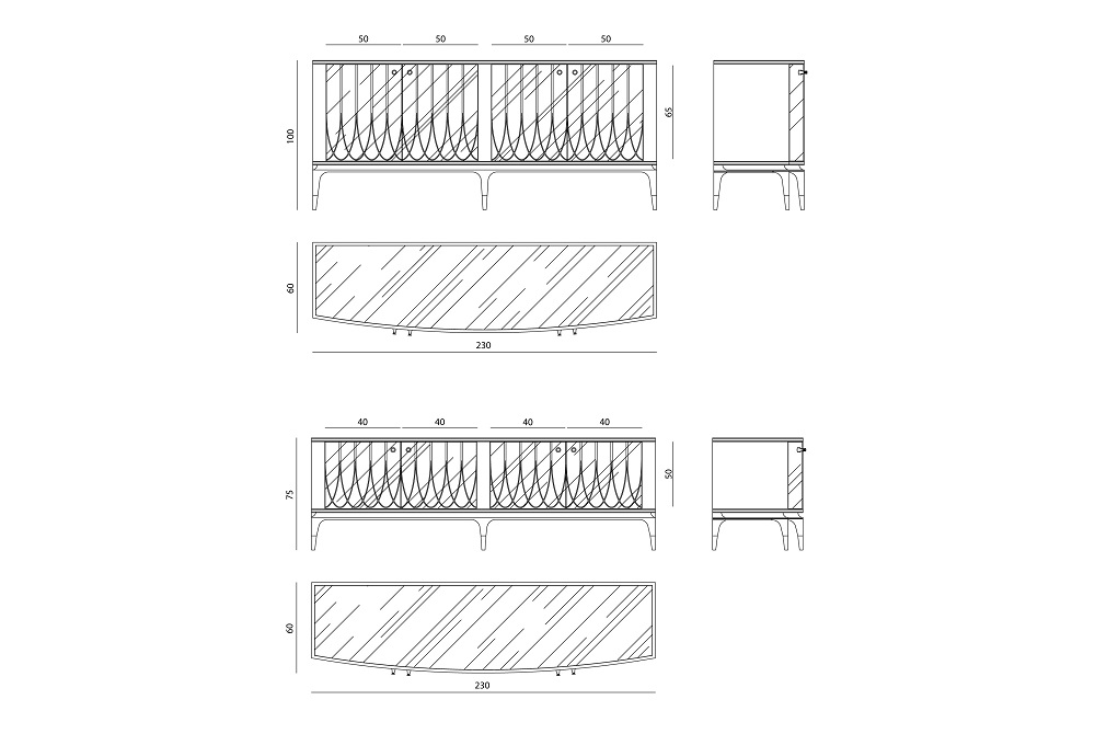 Sideboard Visionnaire Panay в интерьере