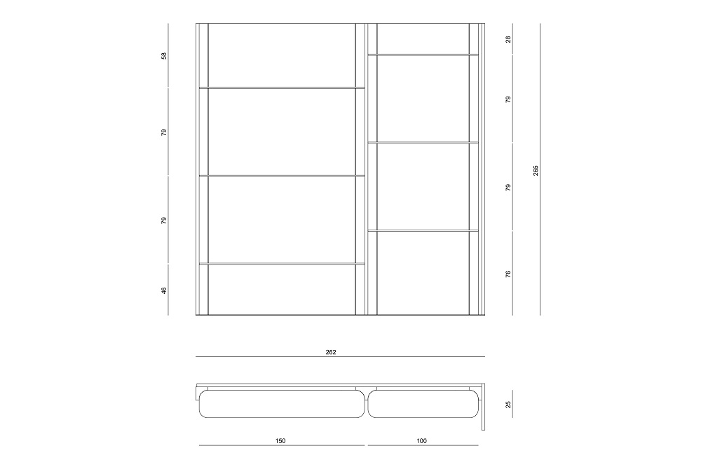 Bookcase Visionnaire Tivoli в интерьере