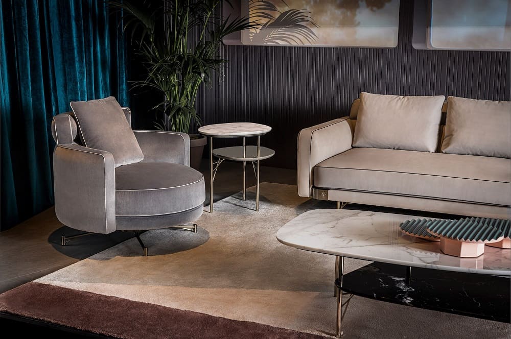 Visionnaire Corner table Trapeze в интерьере