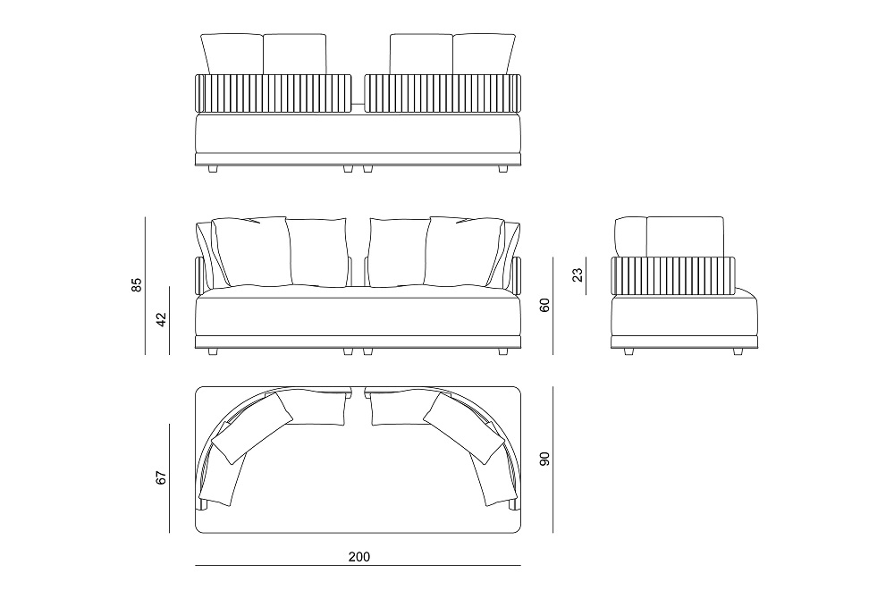 Sofa Visionnaire Miller 2 в интерьере