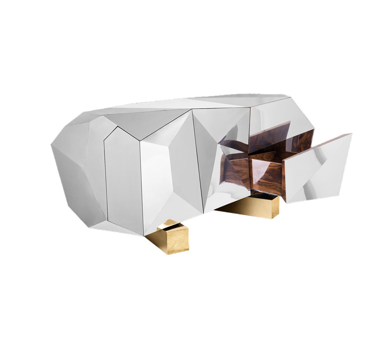Sideboard Boca Do Lobo Diamond Pyrite в интерьере