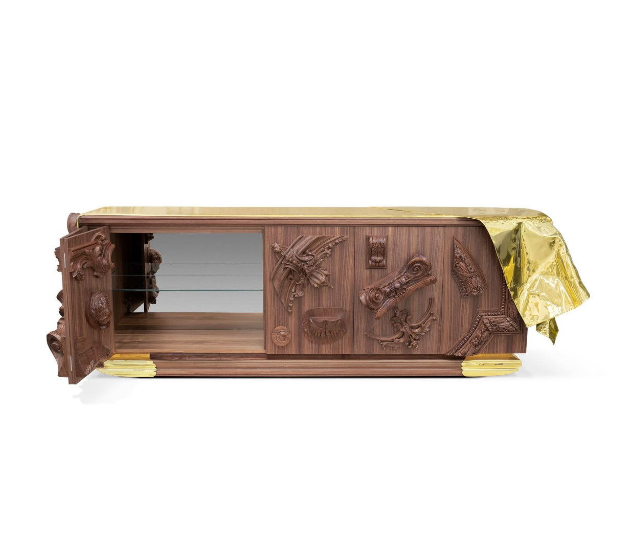 Sideboard Boca Do Lobo Voltaire Walnut в интерьере