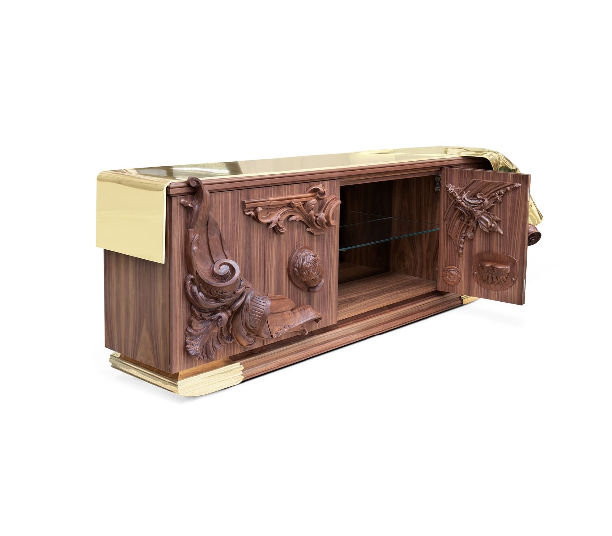 Sideboard Boca Do Lobo Voltaire Walnut в интерьере