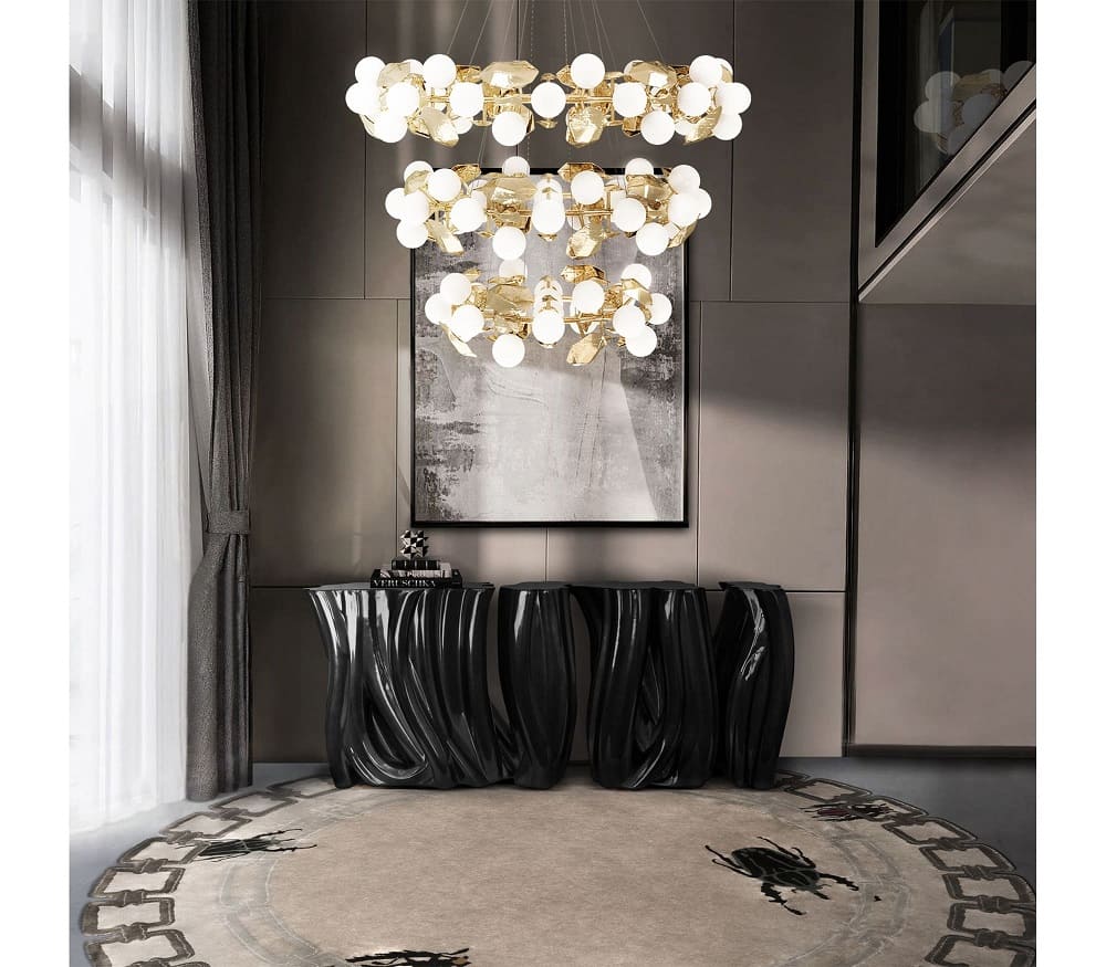 Pendant light Boca Do Lobo Hera Round III в интерьере