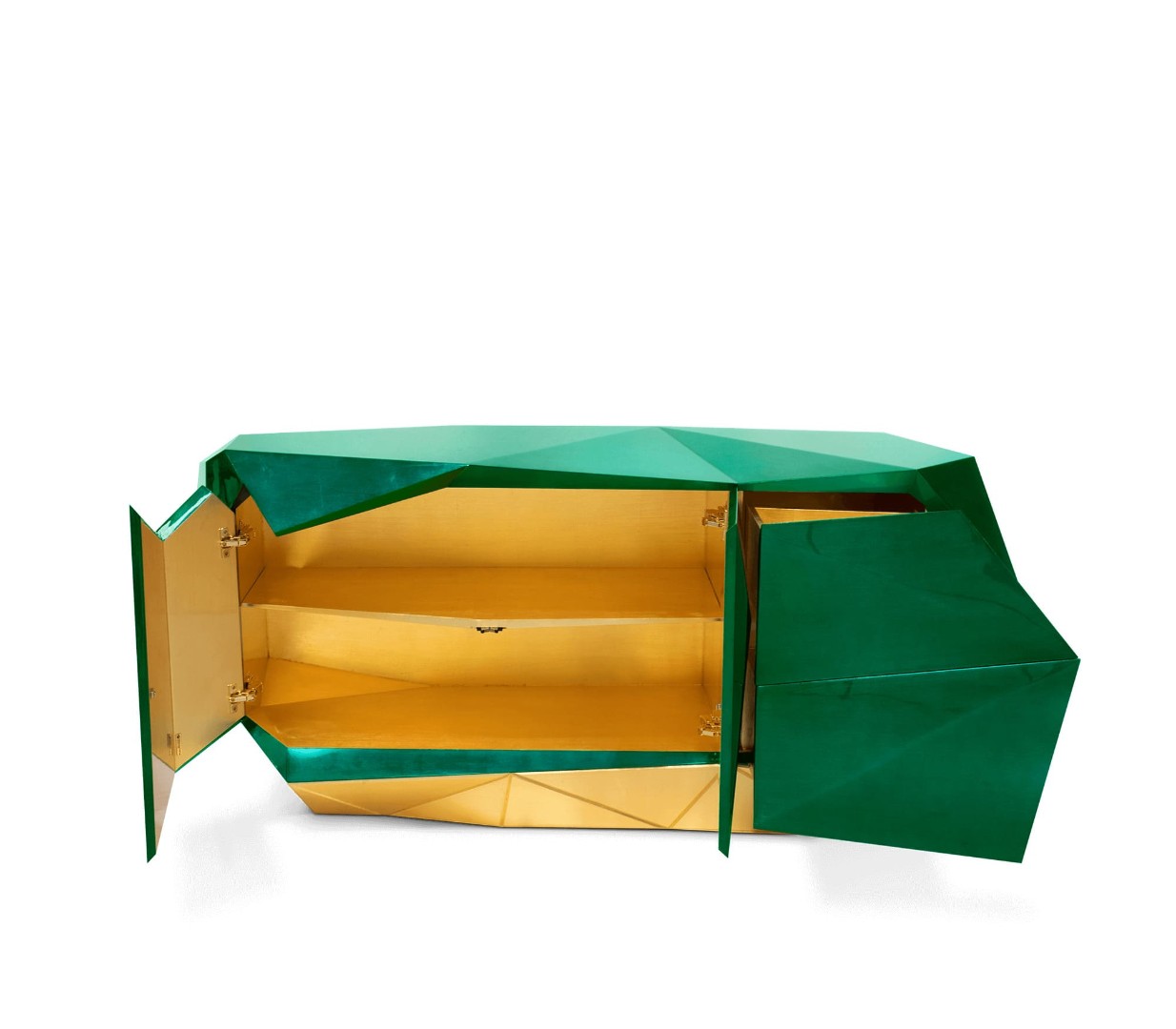 Sideboard Boca Do Lobo Diamond Emerald в интерьере