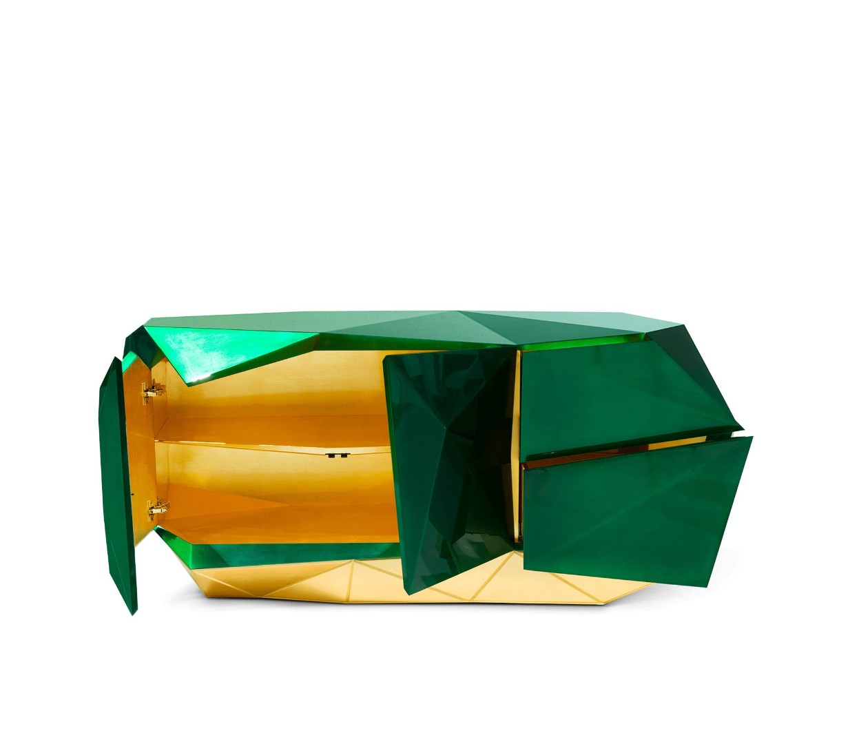 Sideboard Boca Do Lobo Diamond Emerald в интерьере