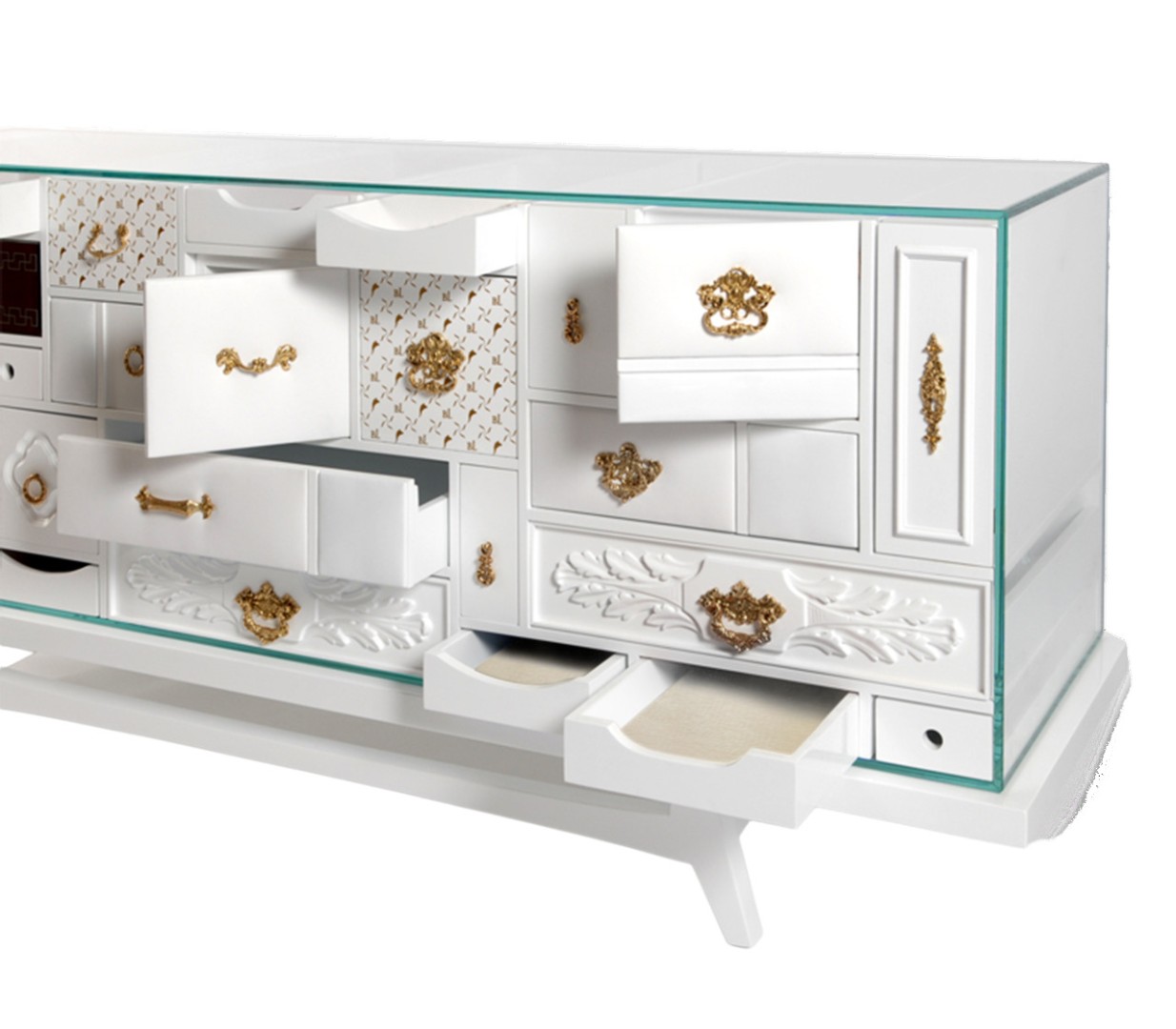 Sideboard Boca Do Lobo Mondrian White в интерьере