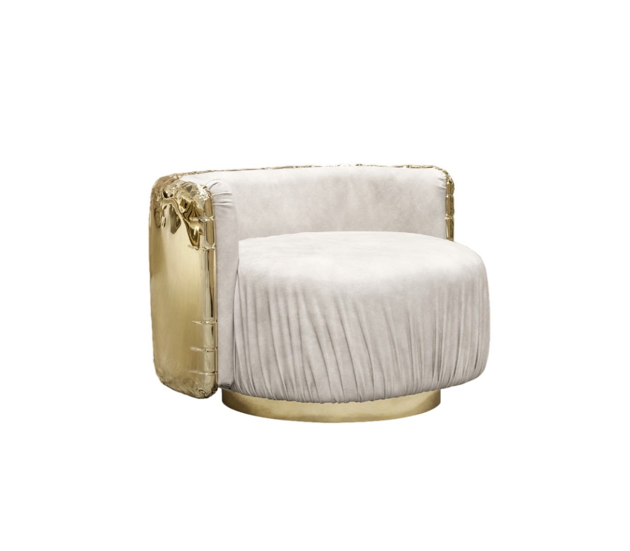 Armchair Boca Do Lobo Imperfectio Round в интерьере