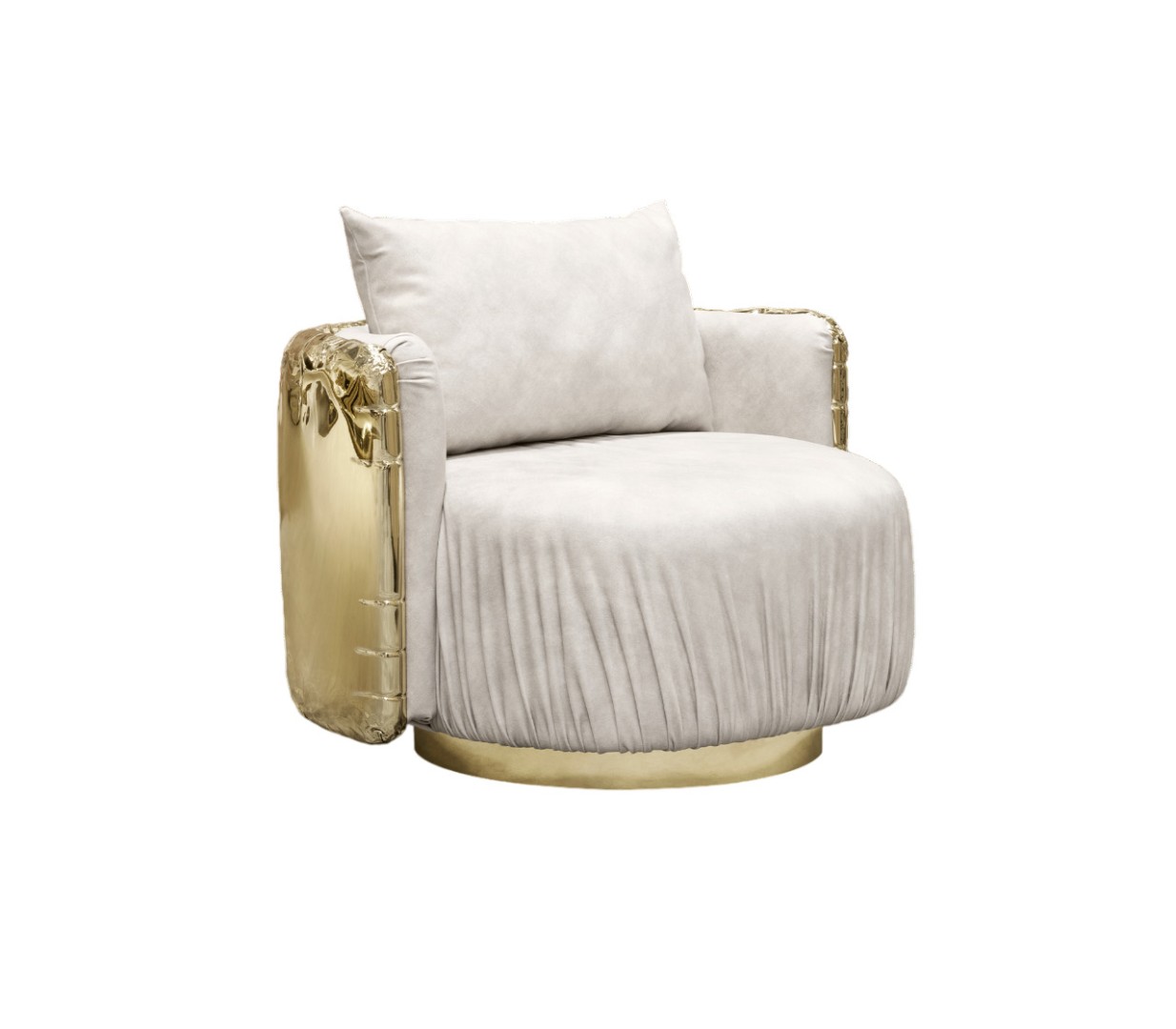 Armchair Boca Do Lobo Imperfectio Round в интерьере