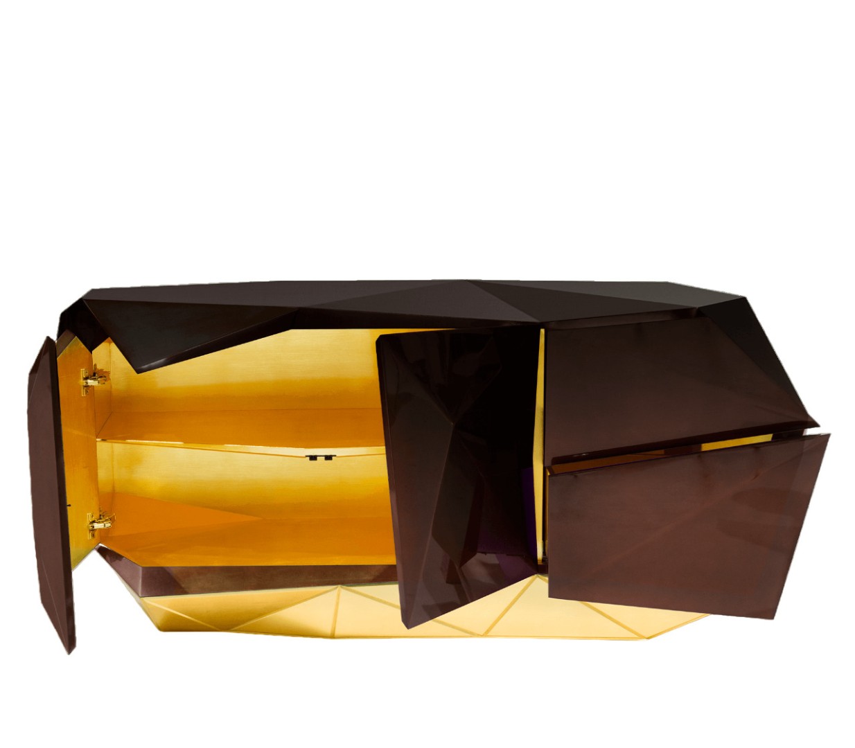 Sideboard Boca Do Lobo Diamond Chocolate в интерьере
