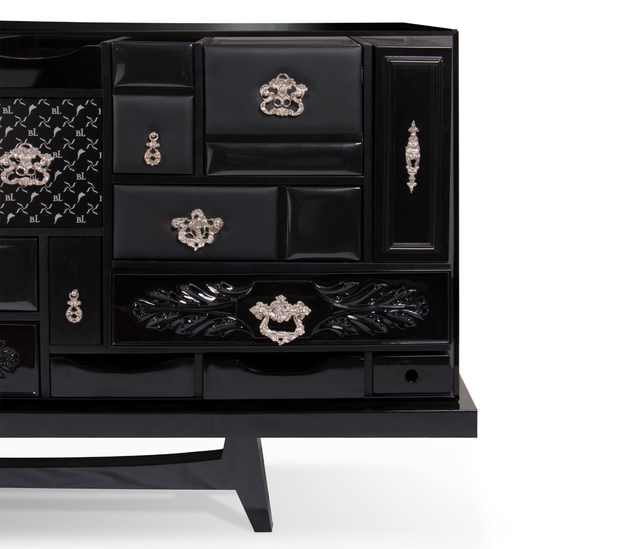 Sideboard Boca Do Lobo Mondrian Black в интерьере