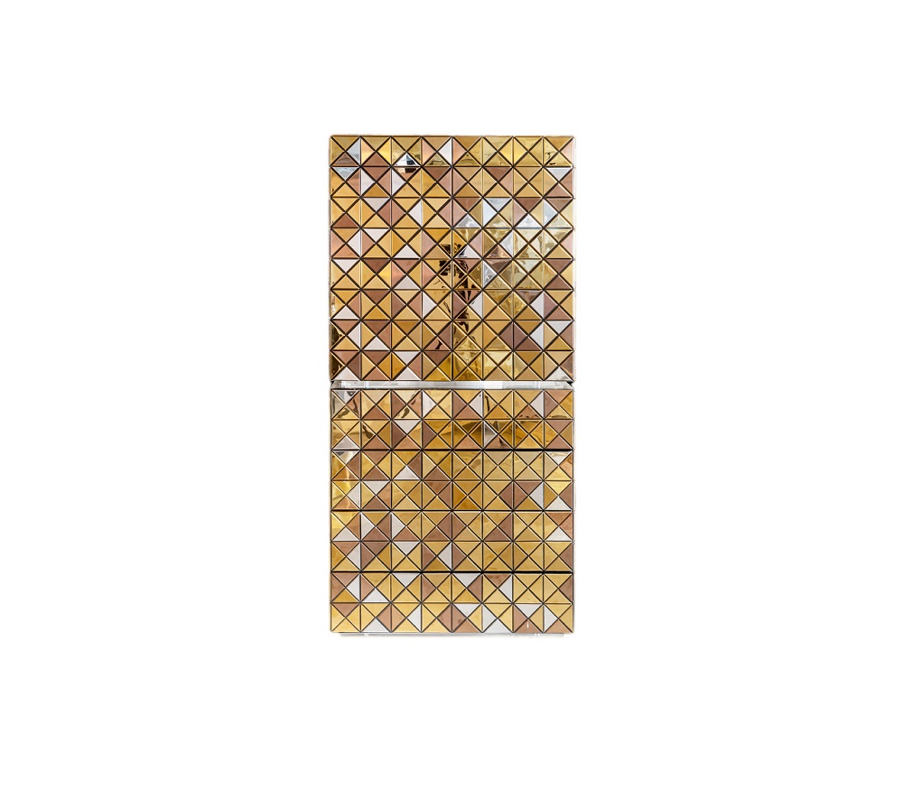 Sideboard Boca Do Lobo Pixel Anodized в интерьере