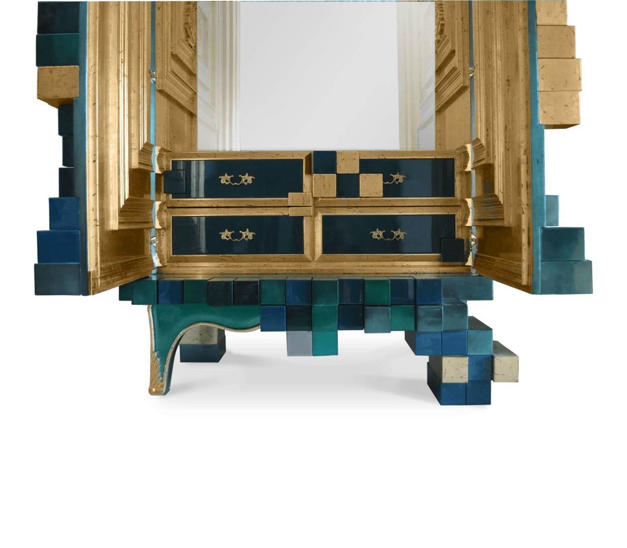 Sideboard Boca Do Lobo Piccadilly высокий в интерьере