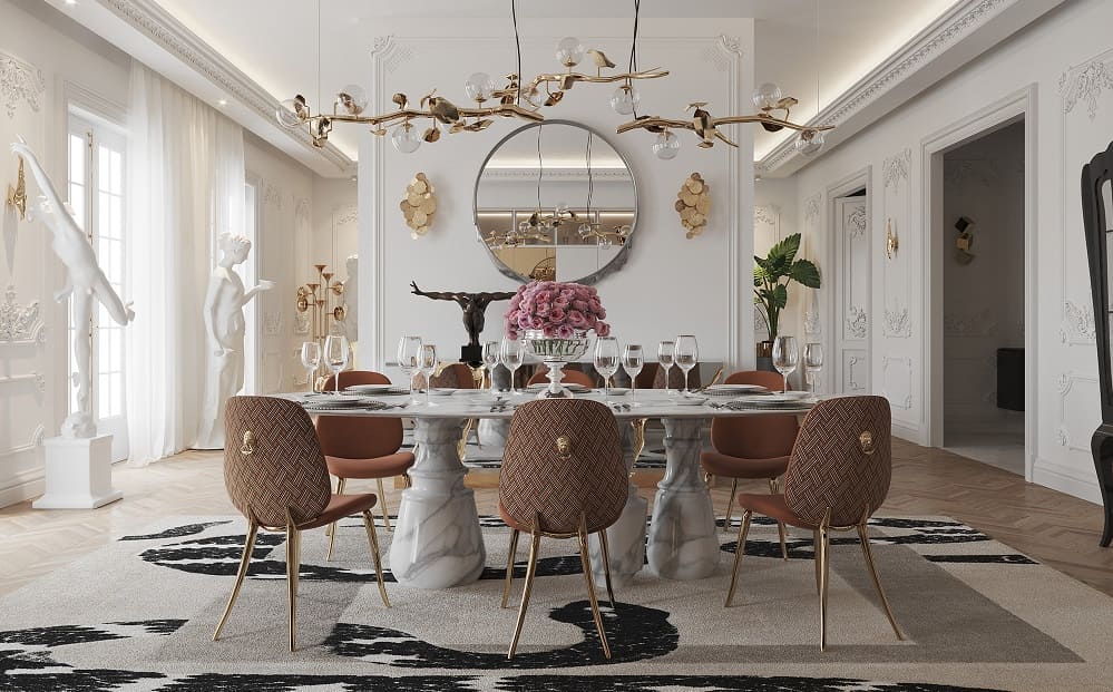 Dining table Boca Do Lobo Pietra Oval XL в интерьере