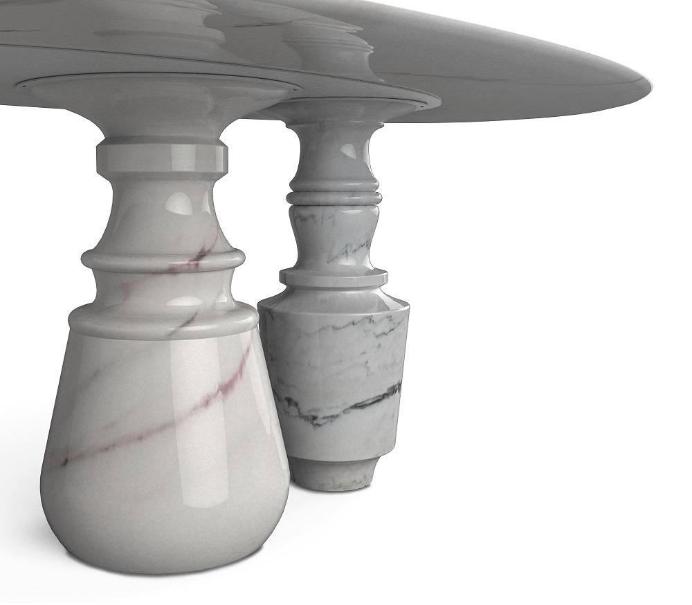 Dining table Boca Do Lobo Pietra Oval в интерьере