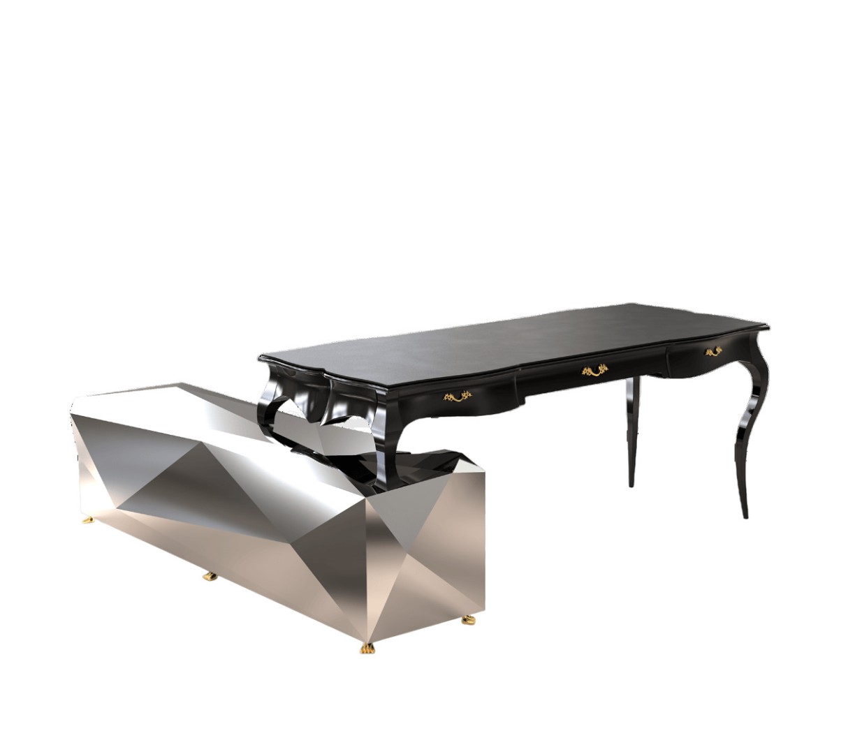 Desk Boca Do Lobo Boulevard Diamond в интерьере