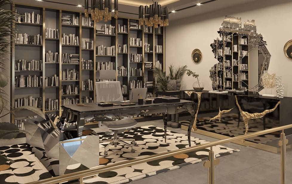 Desk Boca Do Lobo Boulevard Diamond в интерьере