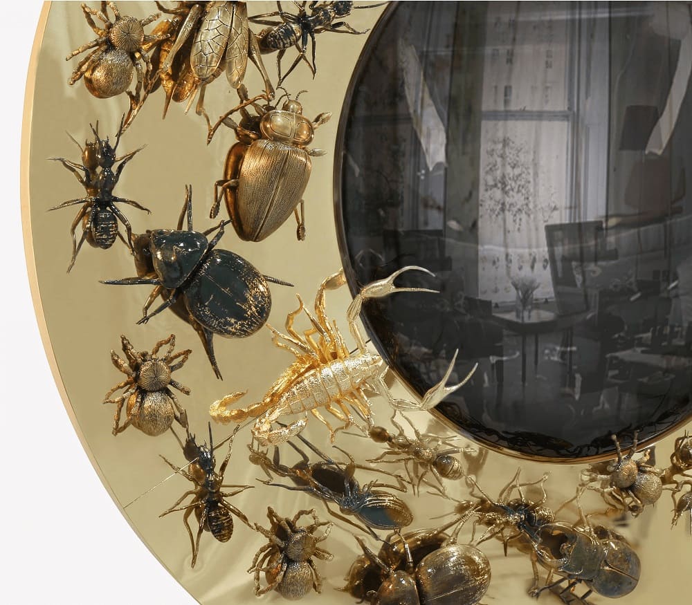 Mirror Boca Do Lobo Convex Metamorphosis в интерьере