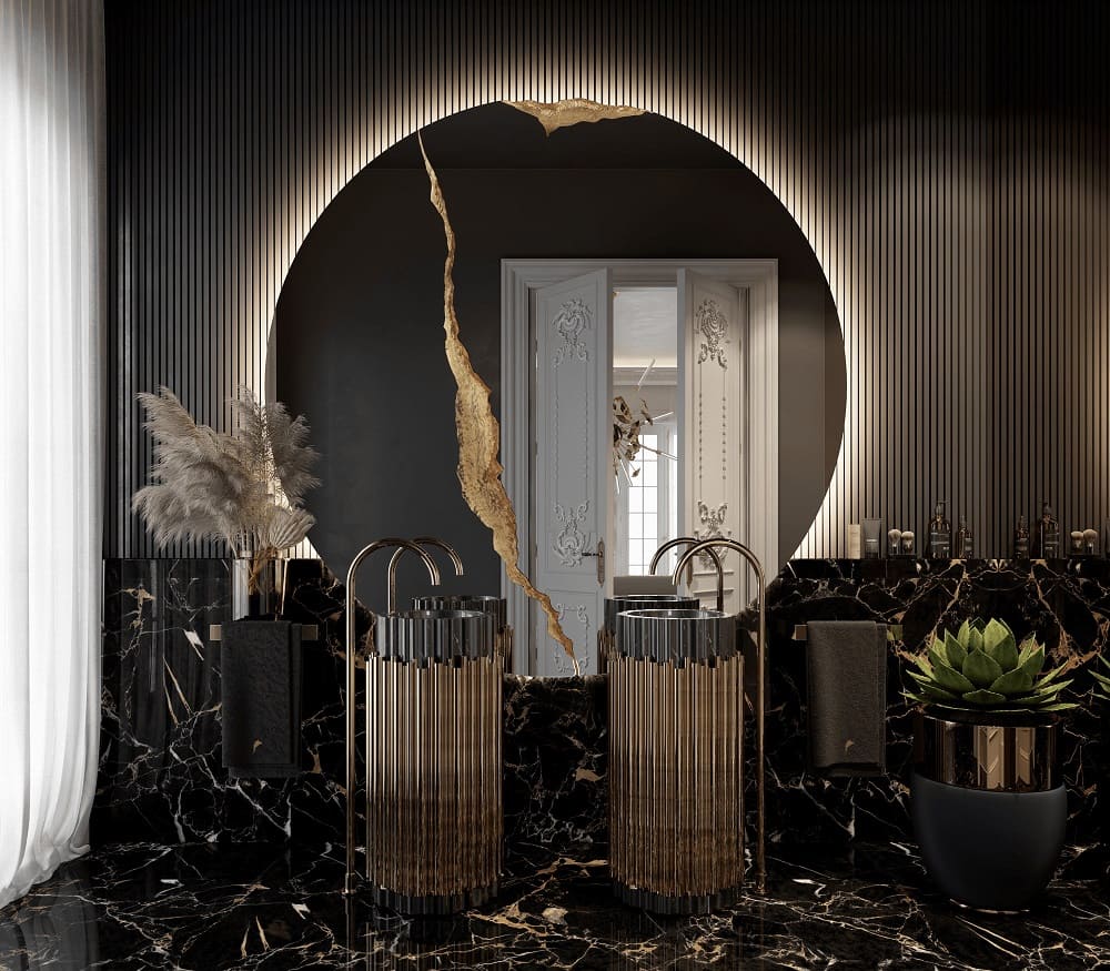 Mirror Boca Do Lobo Lumiere Round II в интерьере