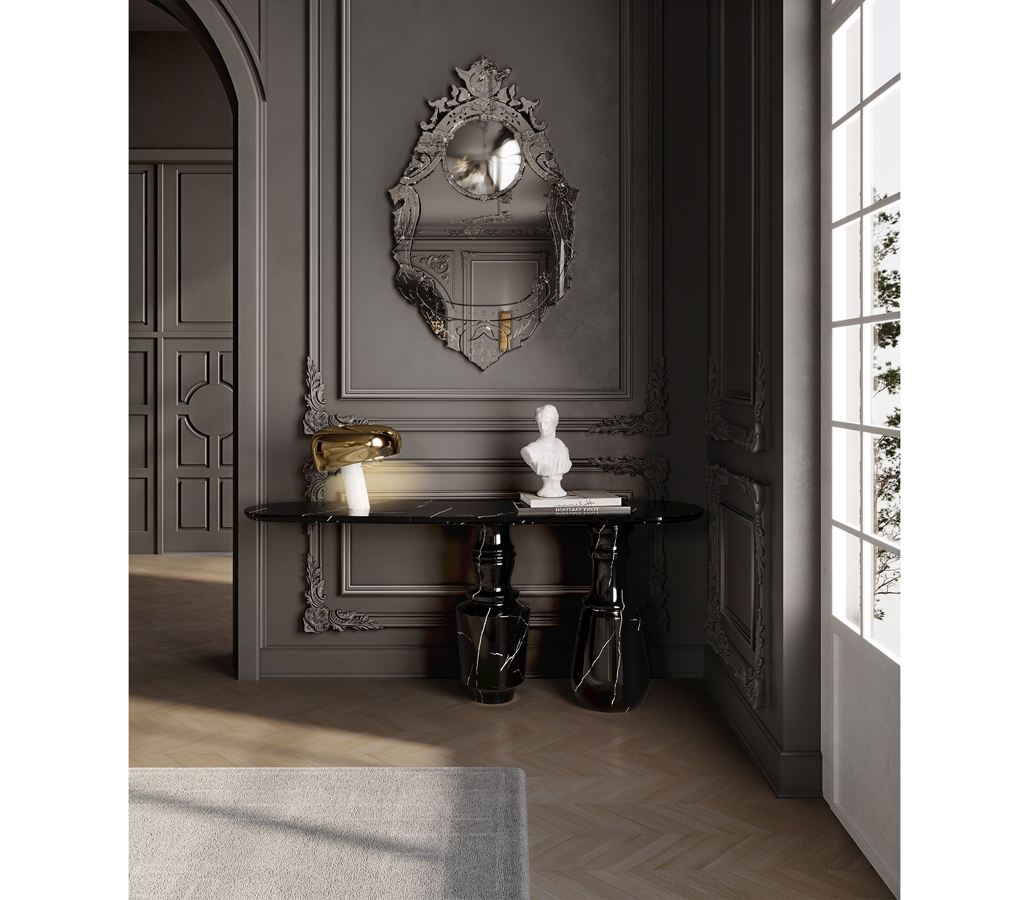 Mirror Boca Do Lobo Veneto в интерьере