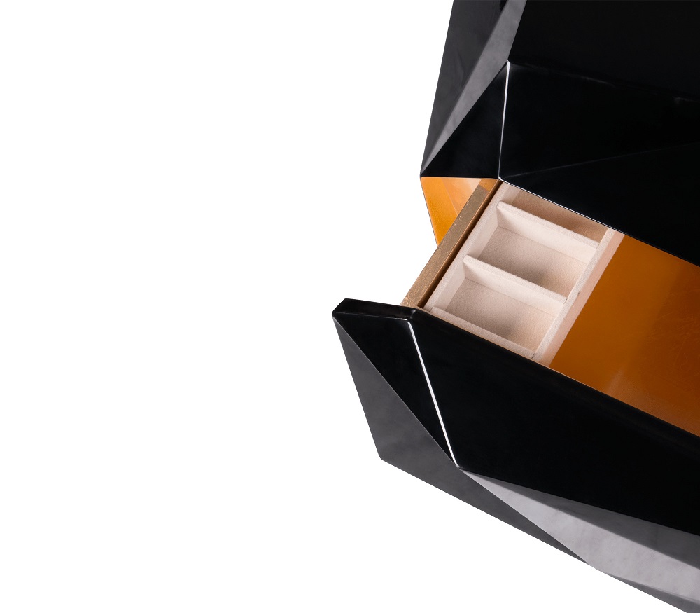 Nightstand Boca Do Lobo Diamond в интерьере