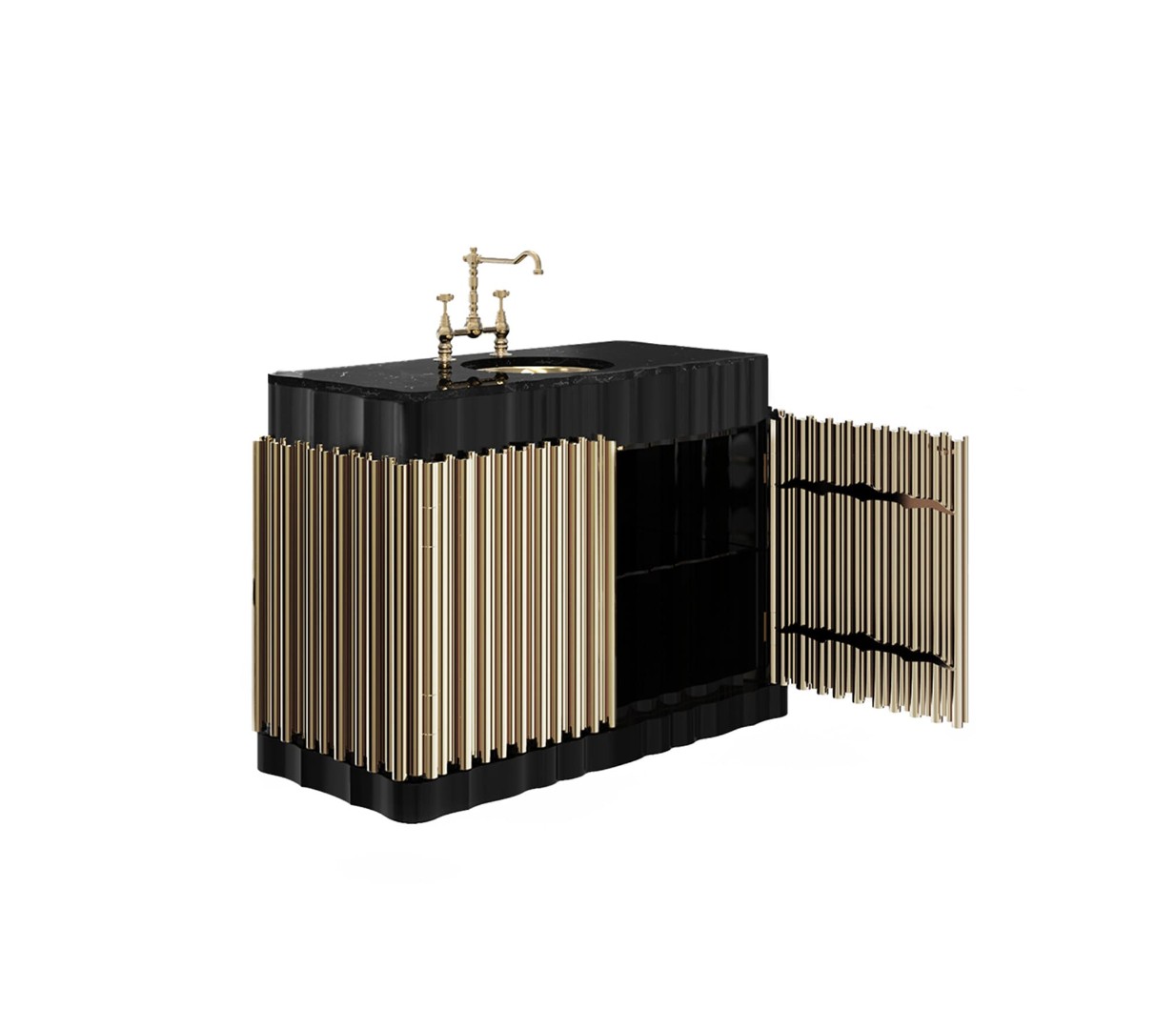 Bathroom cabinet Boca Do Lobo Symphony Single в интерьере